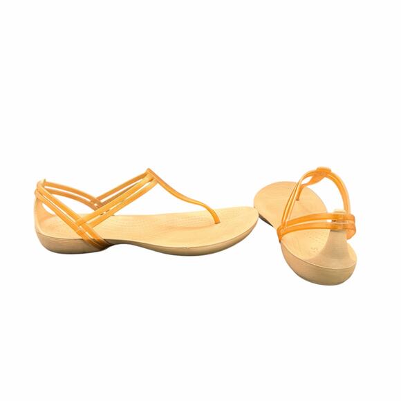 Crocs Shoes - Crocs Women’s Strappy Sandals Tan Nude W 9 Comfort Summer Shoes